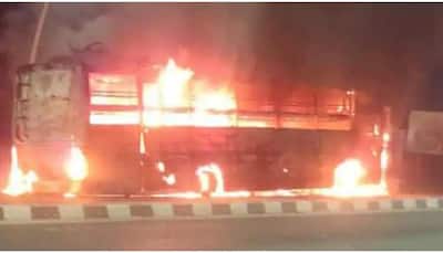 Bus from Vaishno Devi to Katra catches fire, 4 dead, several Injured