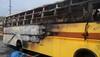 bus eroute to vaishno devi caught fire