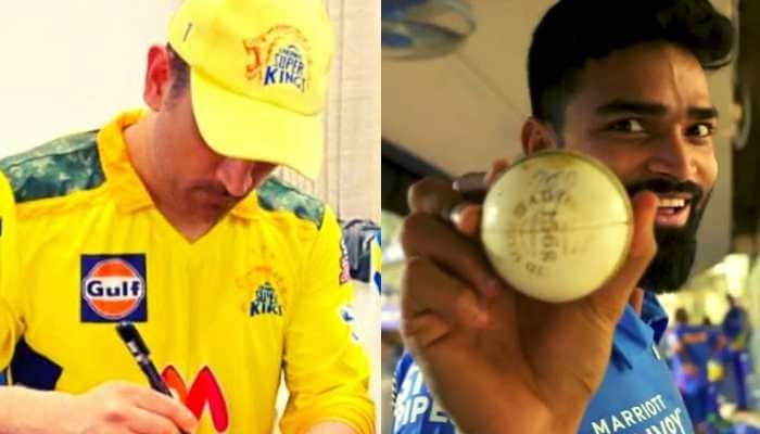 IPL 2022: CSK's MS Dhoni wins hearts with THIS special gesture for Mumbai Indians' Kumar Kartikeya - Watch IPL 2022: CSK's MS Dhoni wins hearts with THIS special gesture for Mumbai Indians' Kumar Kartikeya - Watch