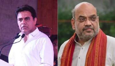 Amit Shah receives 'question paper' from Telangana Minister KTR ahead of his state visit