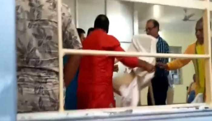 WATCH: BJP&#039;s Ram Prasad Paul smashes chair, shouts in protest to Manik Saha&#039;s appointment as CM 