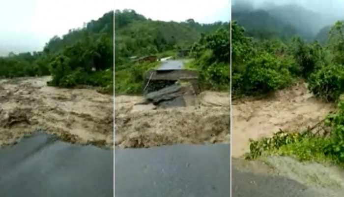 Assam floods: Portion of road washed away, 3 people dead in Dima Hasao district; 25,000 people hit in six districts