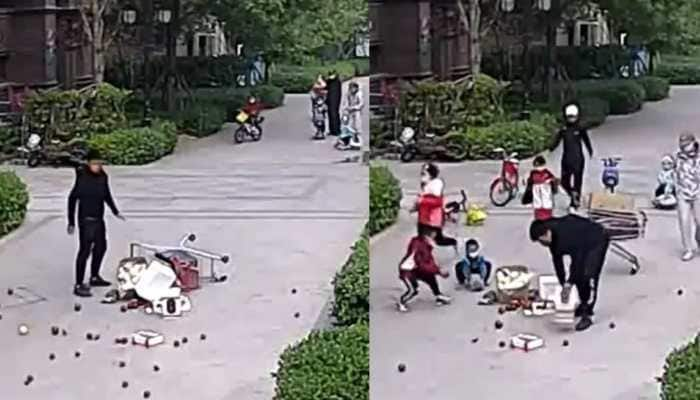 WATCH: Adorable video of children helping stranger who drops fruits on China&#039;s street