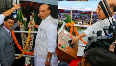 To 'add might' to Indian Navy’s arsenal, Rajnath Singh launches two indigenously built warships 'Surat' and 'Udaygiri'