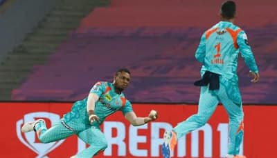 IPL 2022: Evin Lewis takes ‘catch of the tournament’ as Lucknow Super Giants stun Kolkata Knight Riders, WATCH