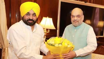 Punjab CM Bhagwant Mann meets Amit Shah in Delhi; discusses border security, Bhakra Beas board issues