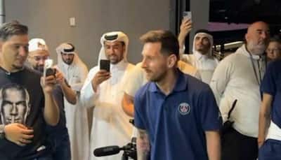 WATCH: Lionel Messi DENIED goal by cardboard goalkeeper in Qatar