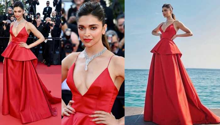 Cannes 2022, Day 3: Deepika Padukone looks red hot in blazing LV dress with a plunging neckline!