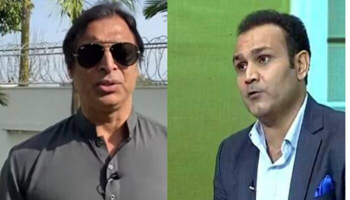 I would request him..: Shoaib Akhtar slams Virender Sehwag after his claim that Pakistan pacer was a &#039;chucker&#039;