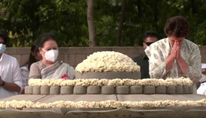 Rajiv Gandhi 31st death anniversary: Congress leaders Sonia, Priyanka, Rahul Gandhi pay homage to former PM