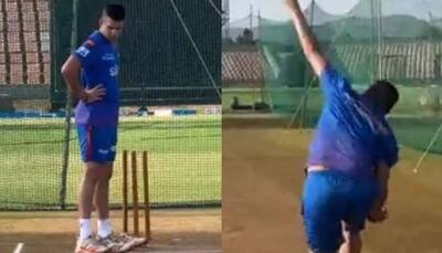 Watch: Mumbai Indians' Arjun Tendulkar bowls perfect yorkers in nets ahead of Delhi Capitals clash in IPL 2022