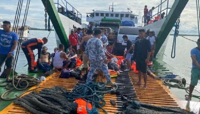 Philippine ferry fire: At least seven dead, 120 rescued after blaze