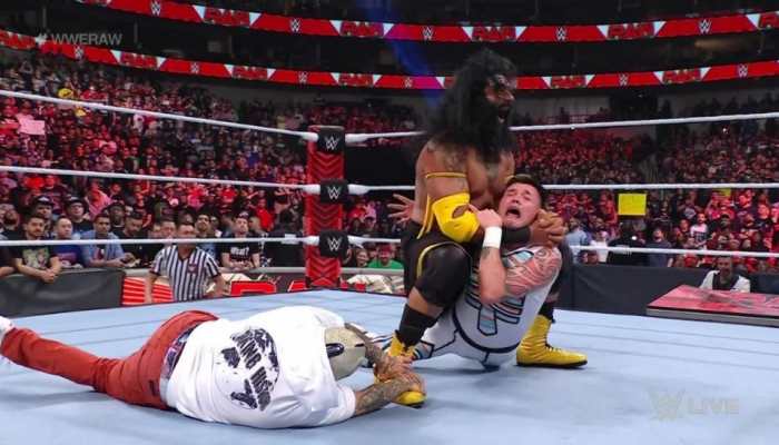 WWE Raw: India&#039;s Veer Mahan attacked by Rey Mysterio, Dominic Mysterio during The Kings Court interview