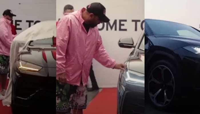 Singer and Rapper Badshah arrives in auto-rickshaw to take delivery of his Rs 3.55 crore Lamborghini Urus: Watch Video