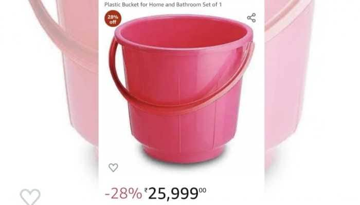 Bucket selling for Rs 25,999 on Amazon leaves internet in splits, check hilarious responses