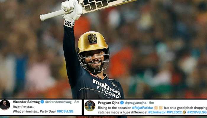 LSG vs RCB Eliminator: Rajat Patidar smashes FASTEST century of IPL 2022, netizens call it &#039;damakedaar&#039;