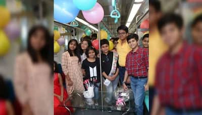 Noida: 12-year-old boy hosts birthday party on Aqua line metro, becomes first one to do so