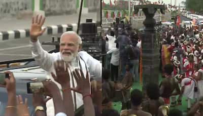 'Vanakkam Thalaiva': PM Modi gets rousing welcome in Chennai, holds roadshow- WATCH