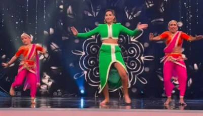 Nora Fatehi's desi Lavani dance in green thigh-high slit skirt sets the stage on fire- Watch