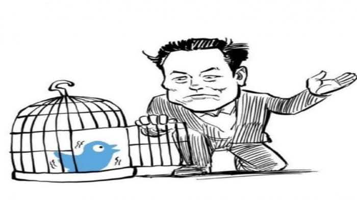 Elon Musk shares cartoon on freeing Twitter&#039;s blue bird from a cage, Twitter users react