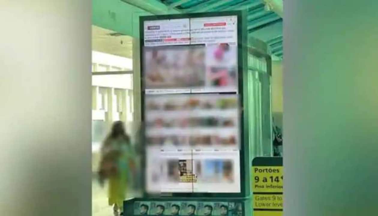 Brazil airport plays graphic porn video on screen, leaves travellers  shocked! | Aviation News | Zee News