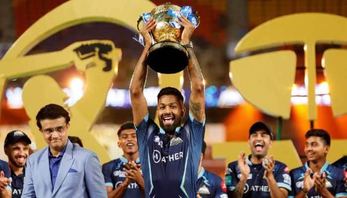 Gujarat Titans captain Hardik Pandya after winning the IPL 2022 title with a win over Rajasthan Royals in the final in Ahmedabad. (Photo: BCCI/IPL)