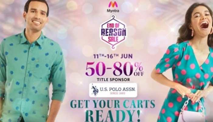 Myntra &#039;end of reason sale&#039; starting from June 11 --Check deals and offers