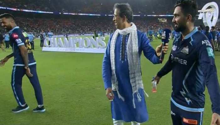 WATCH: Hardik Pandya hilariously interrupt Rahul Tewatia's interview after GT's IPL 2022 win