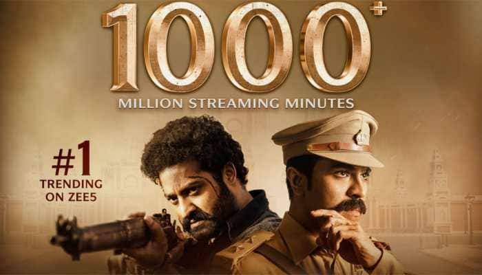 SS Rajamouli&#039;s period drama RRR gets a thunderous response, crosses 1000 mn streaming mins on ZEE5