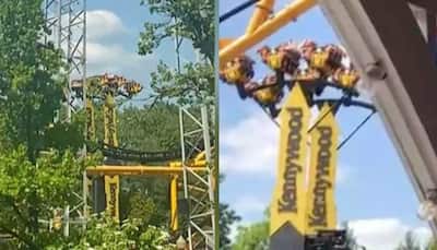 Viral video: Riders stuck upside down mid-air at Pennsylvania amusement park - WATCH