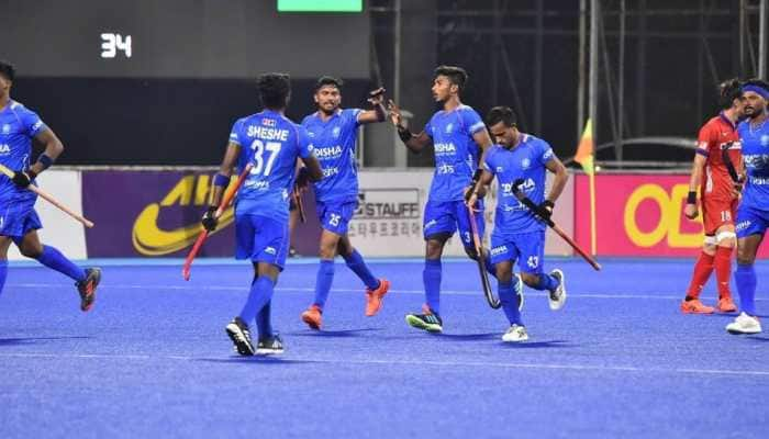 FIH Hockey 5s: Indian men&#039;s hockey team register 4-3 win against Switzerland, play out 2-2 draw against Pakistan