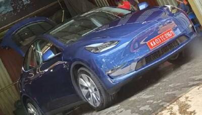 Amidst fallout with Govt, Tesla Model Y electric car spotted in India again; check pics