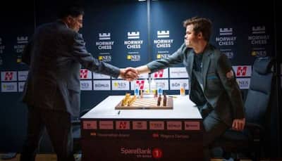 Viswanathan Anand defeats world champion Magnus Carlsen again, leads standings in Norway