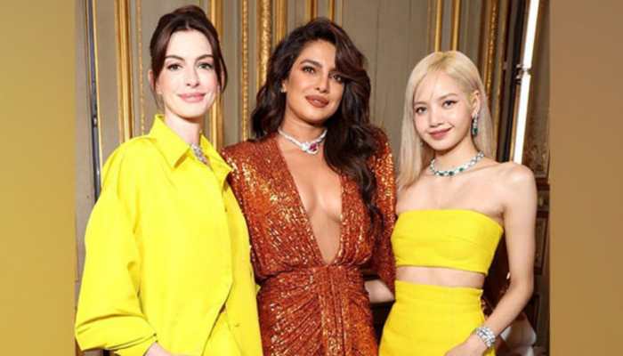 Priyanka Chopra had a gala time with Anne Hathaway and Blackpink&#039;s Lisa in Paris - See PICS!