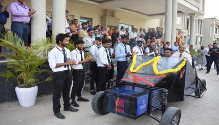 Mathura University engineering students makes EV buggy; does 80 km on a full charge