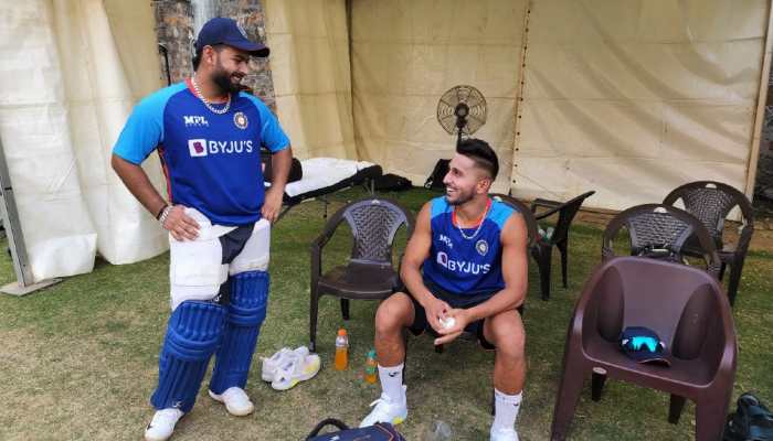 Rishabh Pant (left) will be captain of Team India in the five-match T20 series against South Africa beginning on Thursday (June 9). (Source: Twitter)