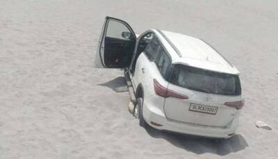 Leh Police slaps Rs 50,000 fine on Jaipur couple for driving Toyota Fortuner on Ladakh's sand dunes