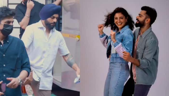 WATCH: Virat Kohli, Anushka Sharma groove in unseen behind-the-scenes video from a TV commercial
