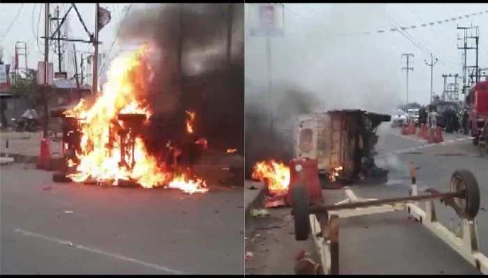 Nupur Sharma controversy: Agitation turns violent in West Bengal’s Howrah, protestors torch vehicles, clash with police