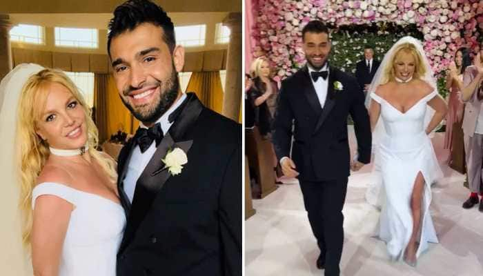 Newlyweds Britney Spears and Sam Asghari&#039;s dreamy FIRST photos from marriage ceremony out!