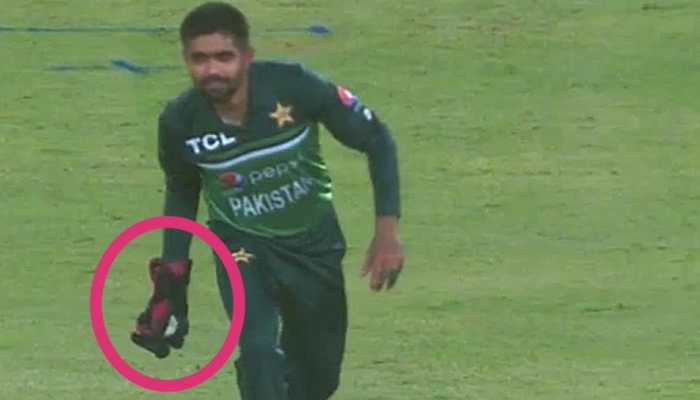 PAK vs WI: Babar Azam&#039;s &#039;ILLEGAL FIELDING&#039; costs Pakistan five runs during 2nd ODI - WATCH