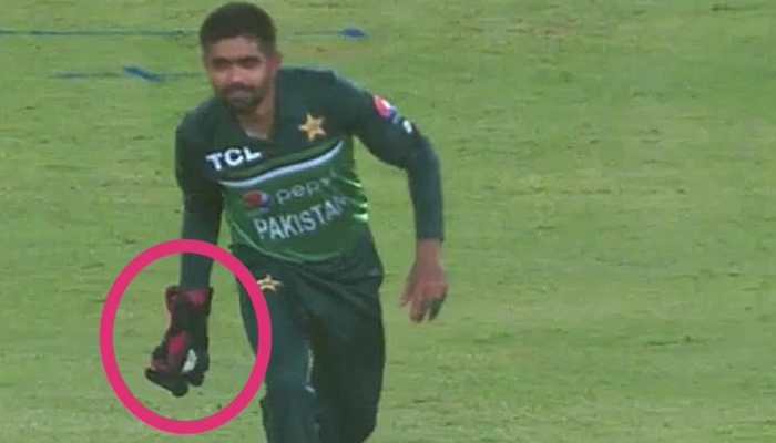 PAK vs WI: Babar Azam's 'ILLEGAL FIELDING' costs Pakistan five runs during 2nd ODI - WATCH