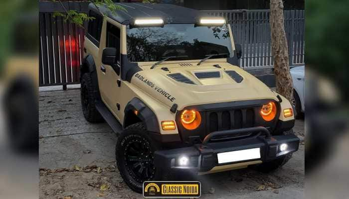 This Noida-based modified Mahindra Thar &#039;Badlands Vehicle&#039; has a forever rude face