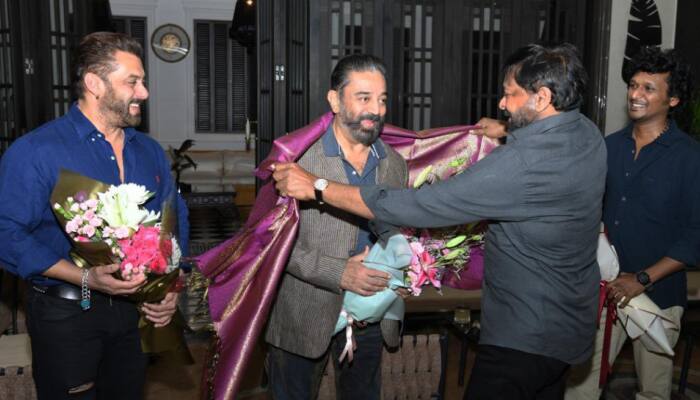 Kamal Haasan honoured by Salman Khan and Chiranjeevi for &#039;Vikram&#039; success