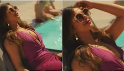 Priyanka Chopra enjoys her 'me time' by the pool in purple swimsuit - WATCH! 
