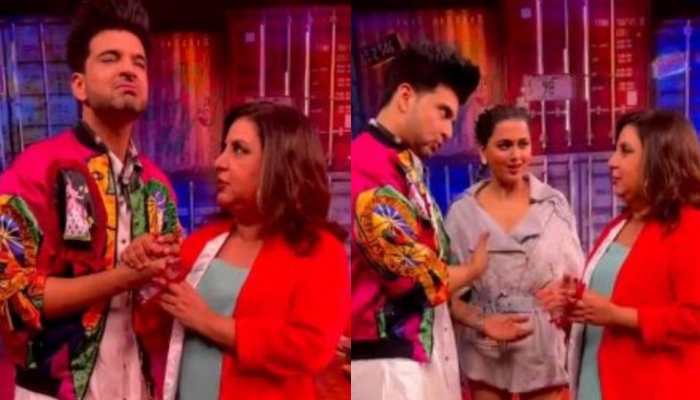 Karan Kundrra flirts with Farah Khan, Tejasswi Prakash gets offended, asks &#039;Are you serious&#039;?