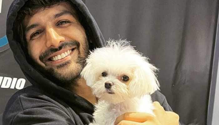 Kartik Aaryan shares an adorable post with his pet pooch &#039;Katori&#039; - In PICS!