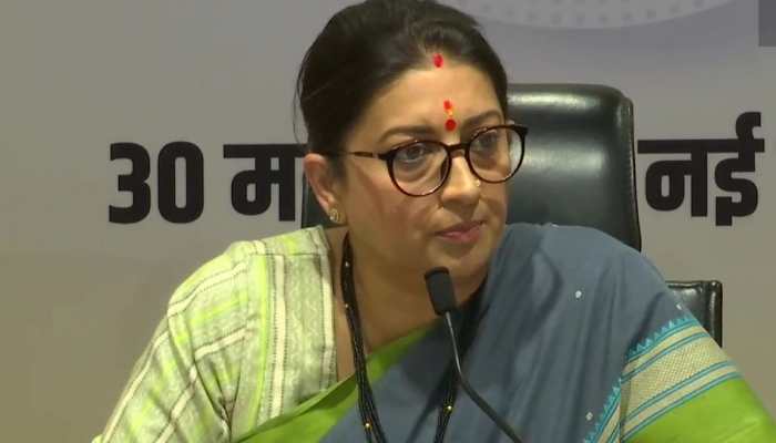 Congress protest march in Delhi to protect Rs 2,000 cr of Gandhi family: Smriti Irani