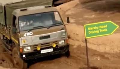 ITBP creates test track to train drivers on slippery roads in difficult terrains - Watch Video