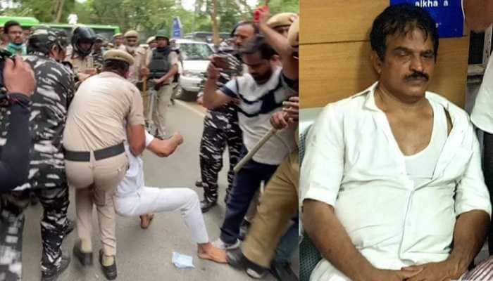 WATCH: Congress&#039; KC Venugopal manhandled by cops during demonstration against Rahul Gandhi&#039;s ED summons